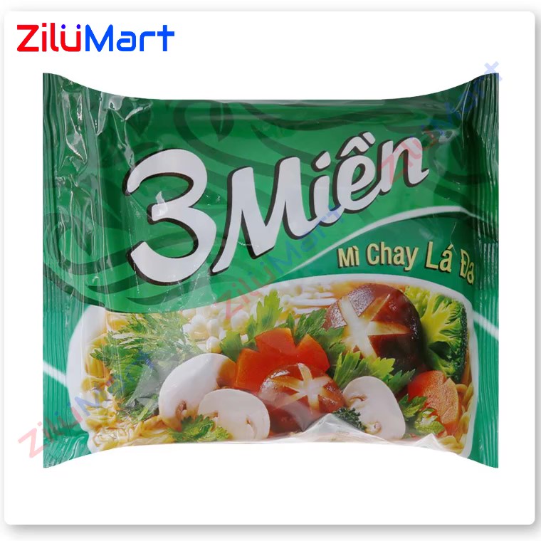 Mì chay lá đa 3 Miền (thùng 30 gói) loại 65g