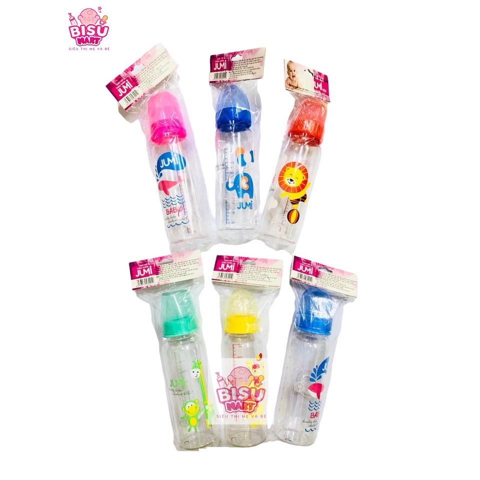 Bình sữa cổ hẹp YUMI 120ml - 240ml (trơn)