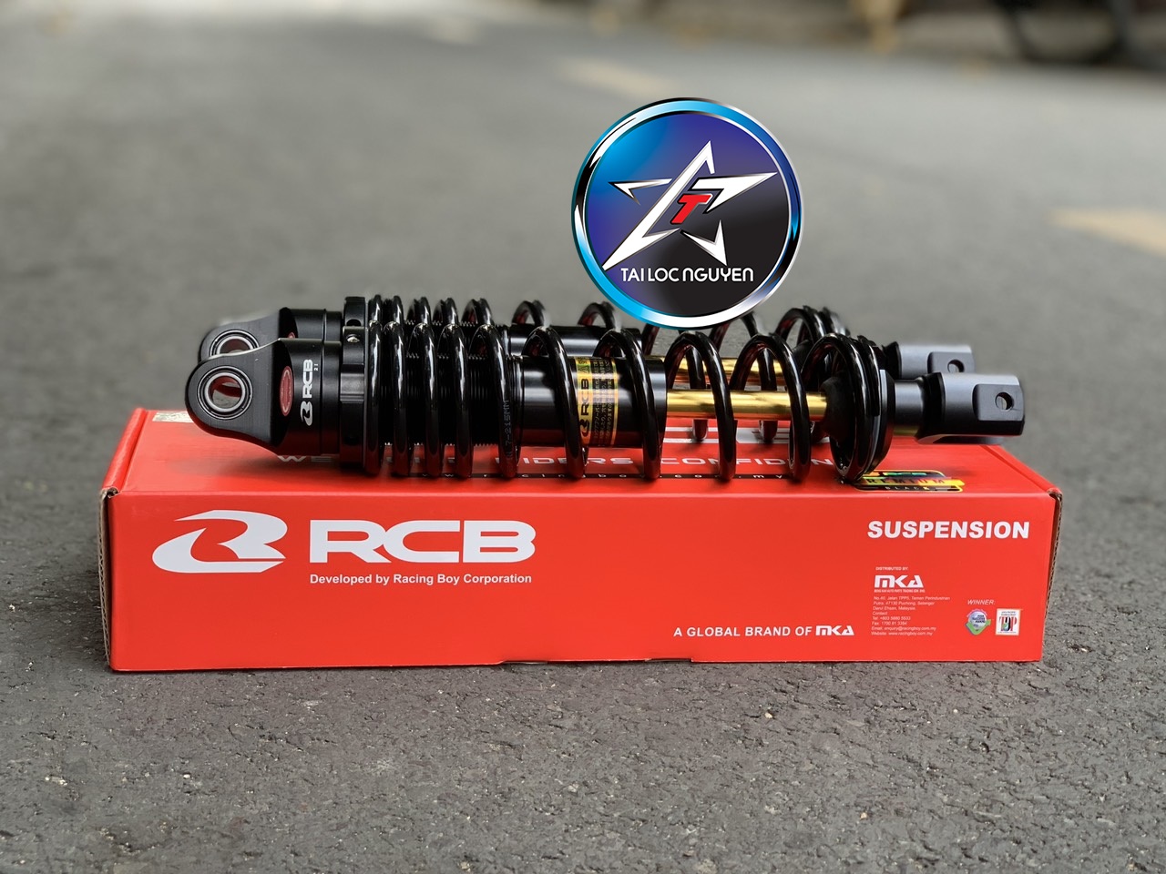 [HCM]PHUỘC RCB C SERIES CHO AIRBLADE ĐEN TY VÀNG