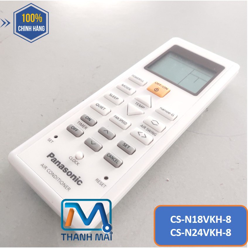 Điều khiển máy lạnh panasonic cs-n18vkh-8//n24vkh-8