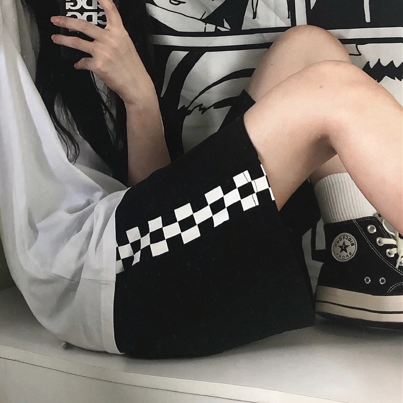 [HCM]Quần SHORT SỌC Ulzzang Unisex Có Dây Rút