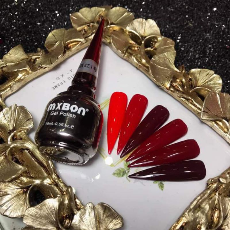 Sơn gel đỏ Mxbon