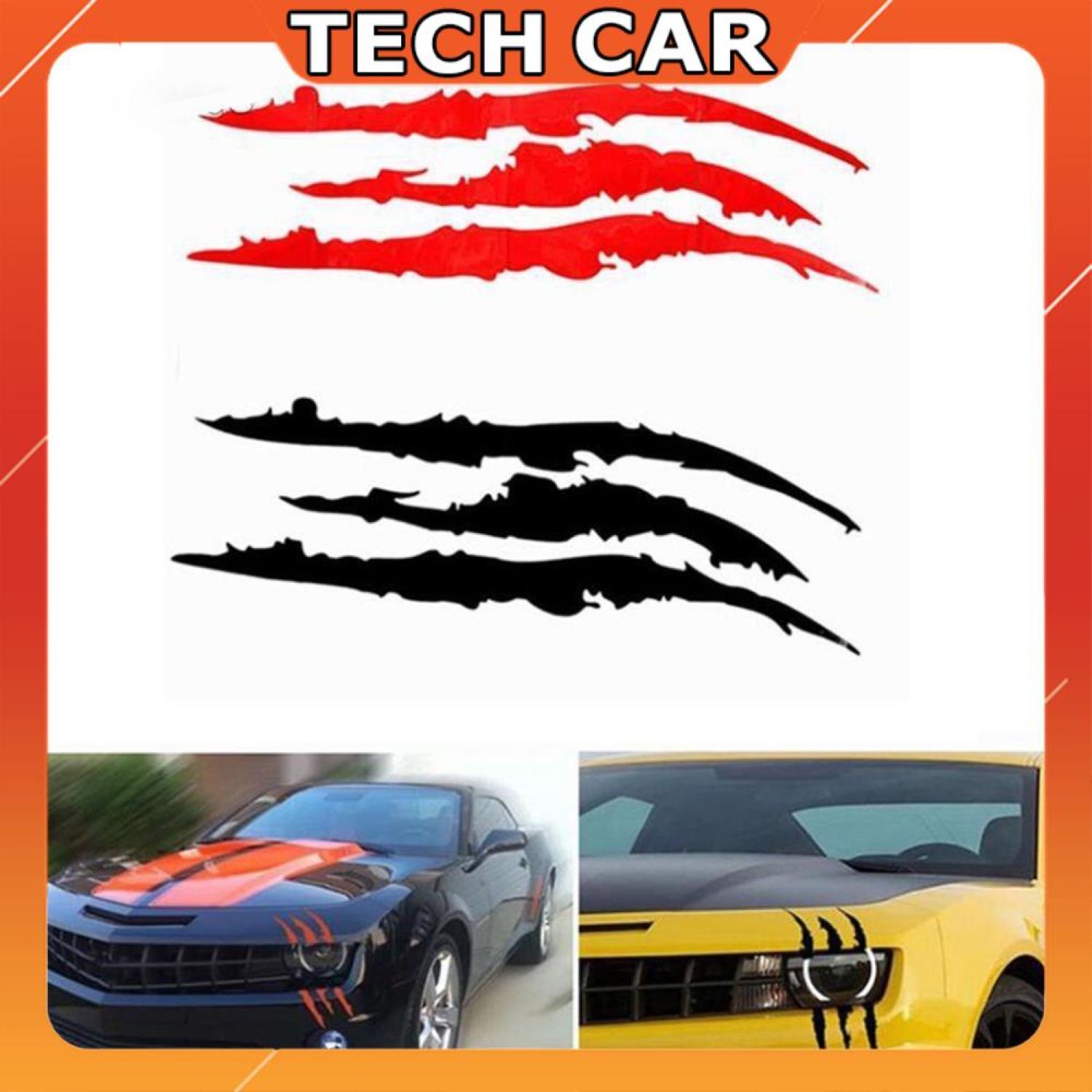 🍁𝐅𝐑𝐄𝐄𝐒𝐇𝐈𝐏🍁 Tem Decal Mí Mắt Xước Trang Trí Ô Tô