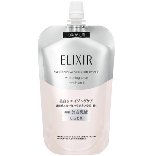 Sữa dưỡng ẩm trắng da Shiseido ELIXIR Whitening Clear Emulsion II (110mL) - (Túi thay thế)