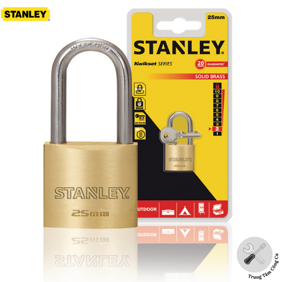 Ổ khóa Stanley S742-041 25mm long Shackle.