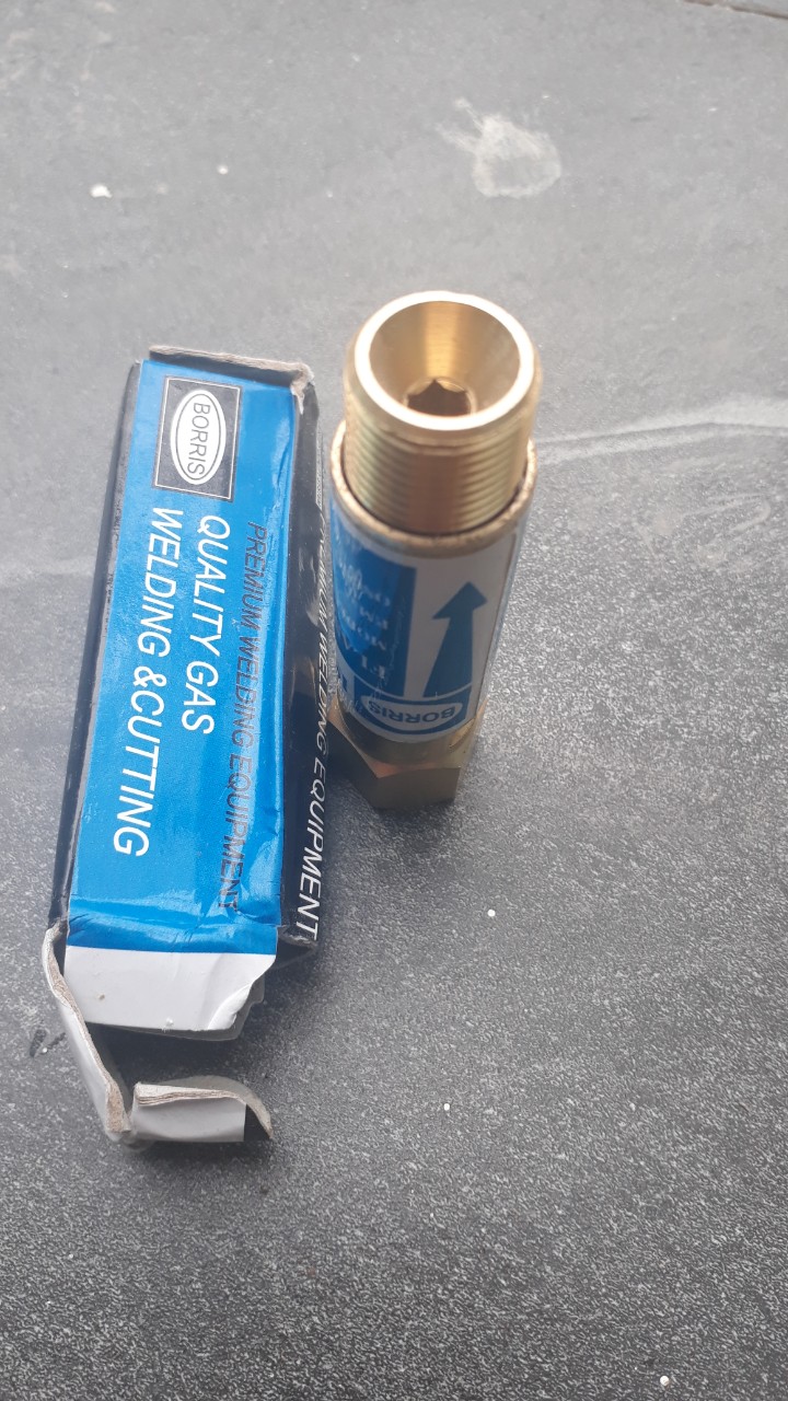 Van chống cháy ngược Oxi lắp đồng hồ