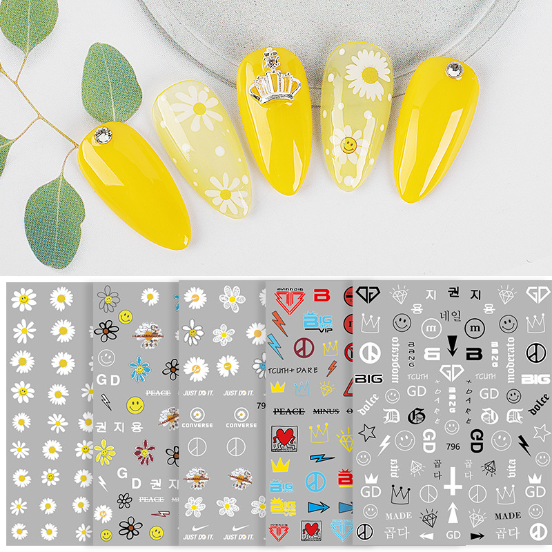 [HCM]Sticker Nail Dán Móng Tay Hình Joyful Dễ Thương - Vani Store