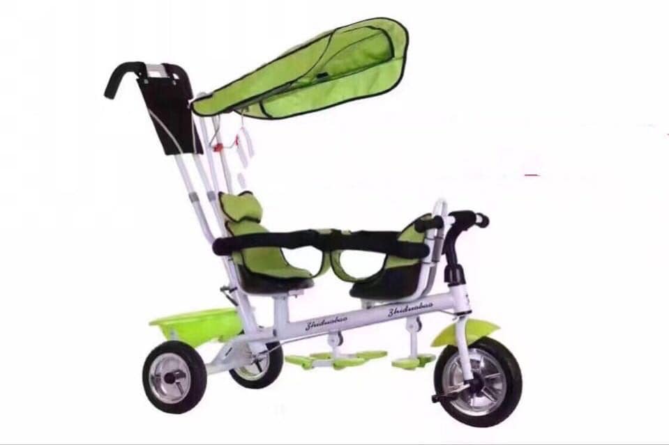 XE ĐẨY ĐÔI CHO BÉ KHUNG THÉP CHẮC CHẮN
