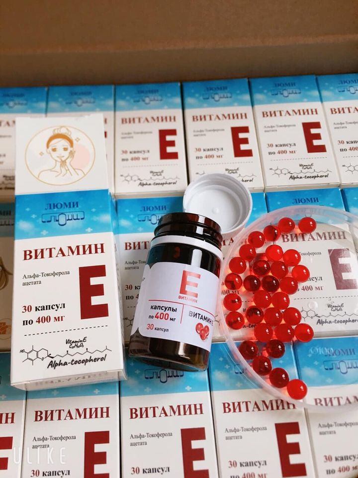 Vitamin E đỏ Nga 400mg Hũ nhựa 30v