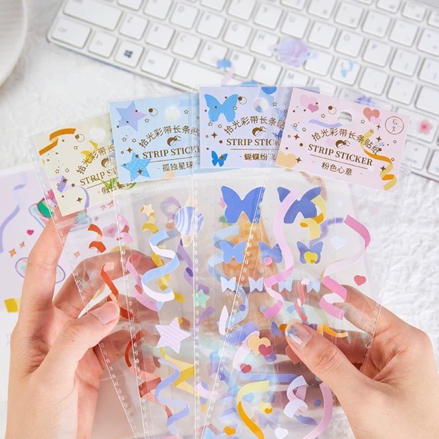 Dây stickers confetti Dùng Để Trang Trí Kpop Journal