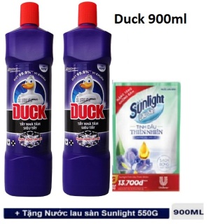 HCM Nước tẩy nhà tắm Duck siêu tẩy 900ml Tặng NRC NET 250g thumbnail