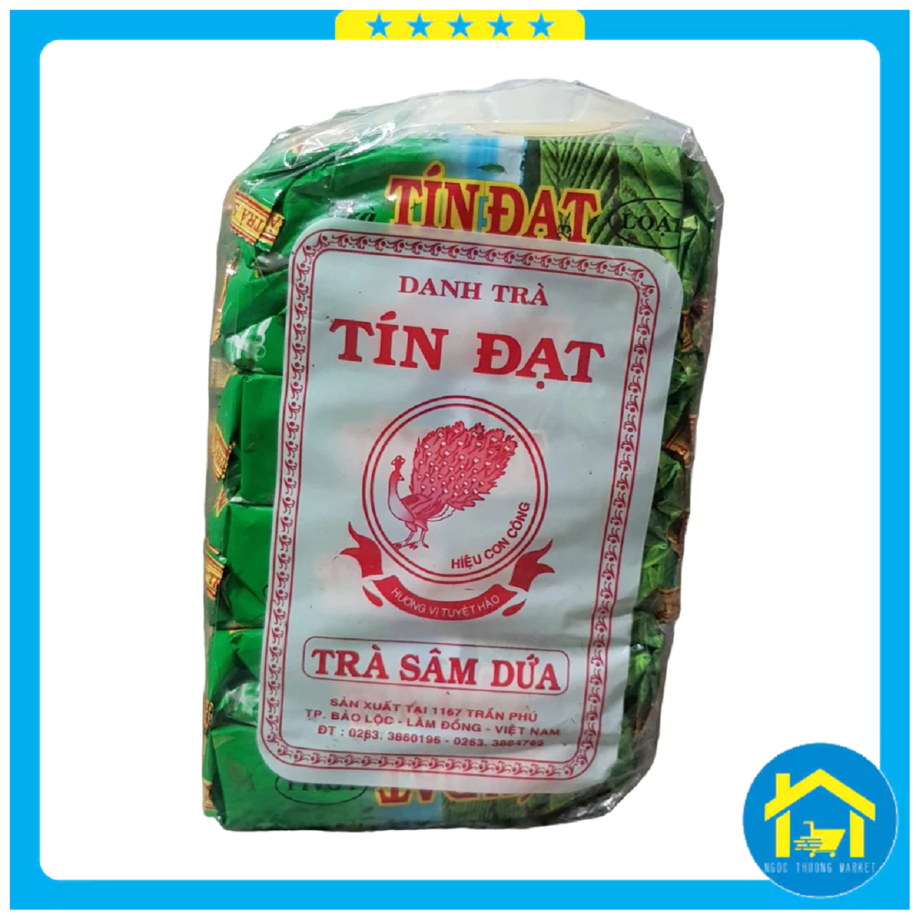 Bịch 6 gói - trà sâm dứa tín đạt loại 1 gói 70g