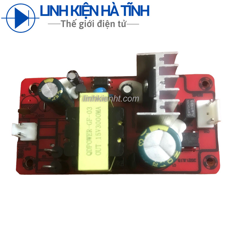 Nguồn loa kéo 15v 3a 15v3a hàng mới mạch màu đỏ