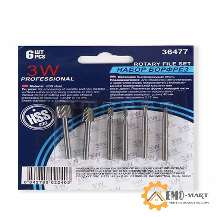 Bộ 6 mũi khắc chạm trổ