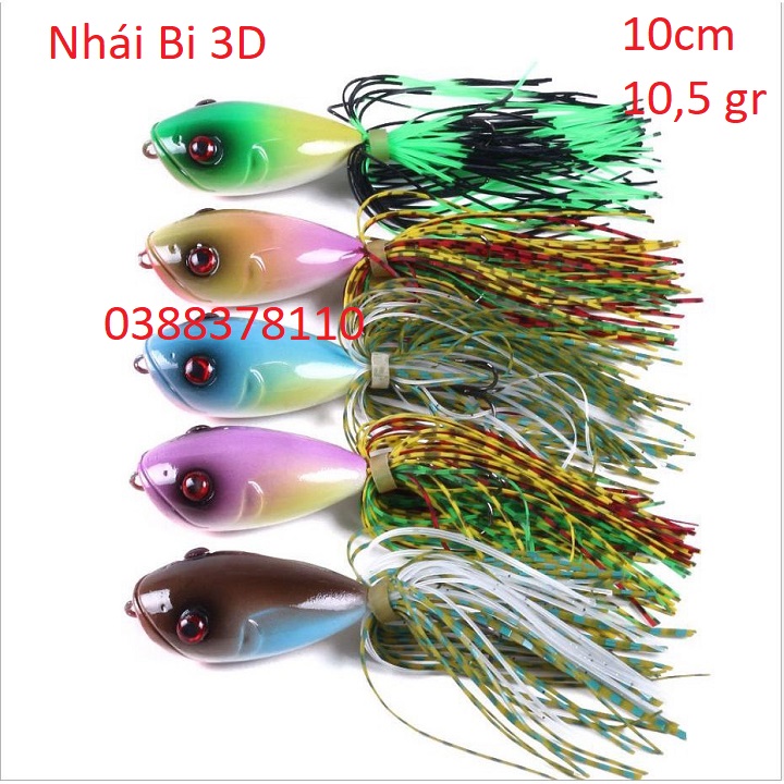 Mồi câu lure nhái bi 3d - nb1