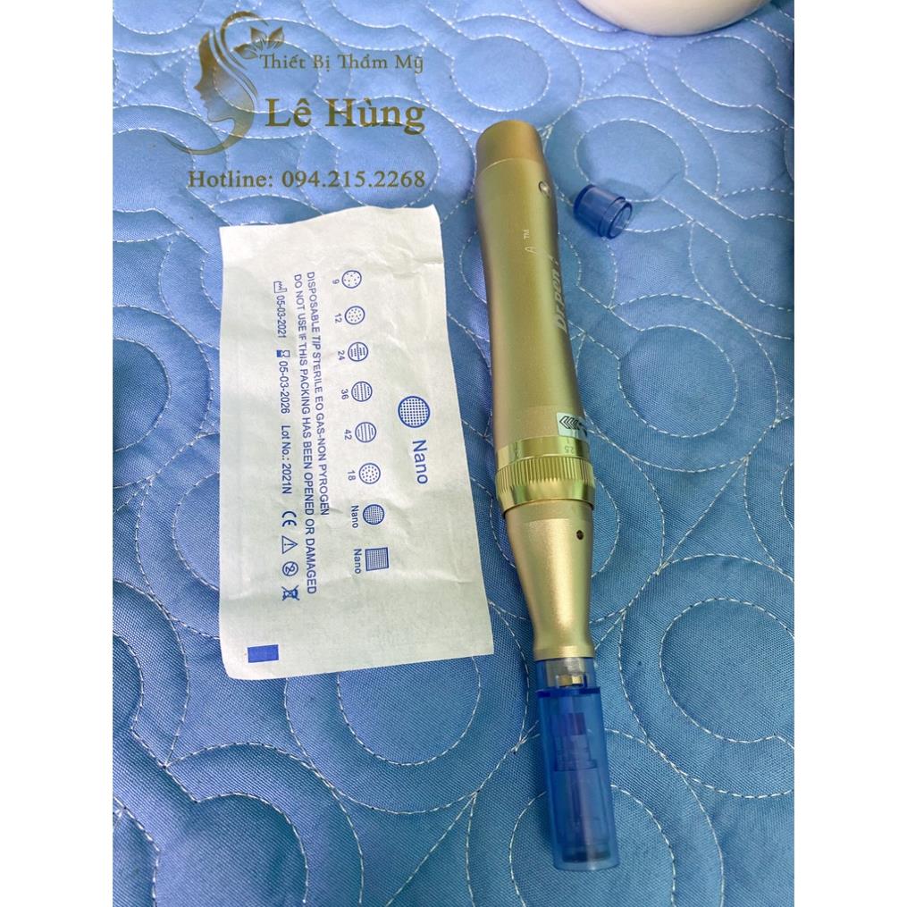Máy phi kim cấy phấn, cấy tảo Dr Pen Vàng M5 TÍCH ĐIỆN
