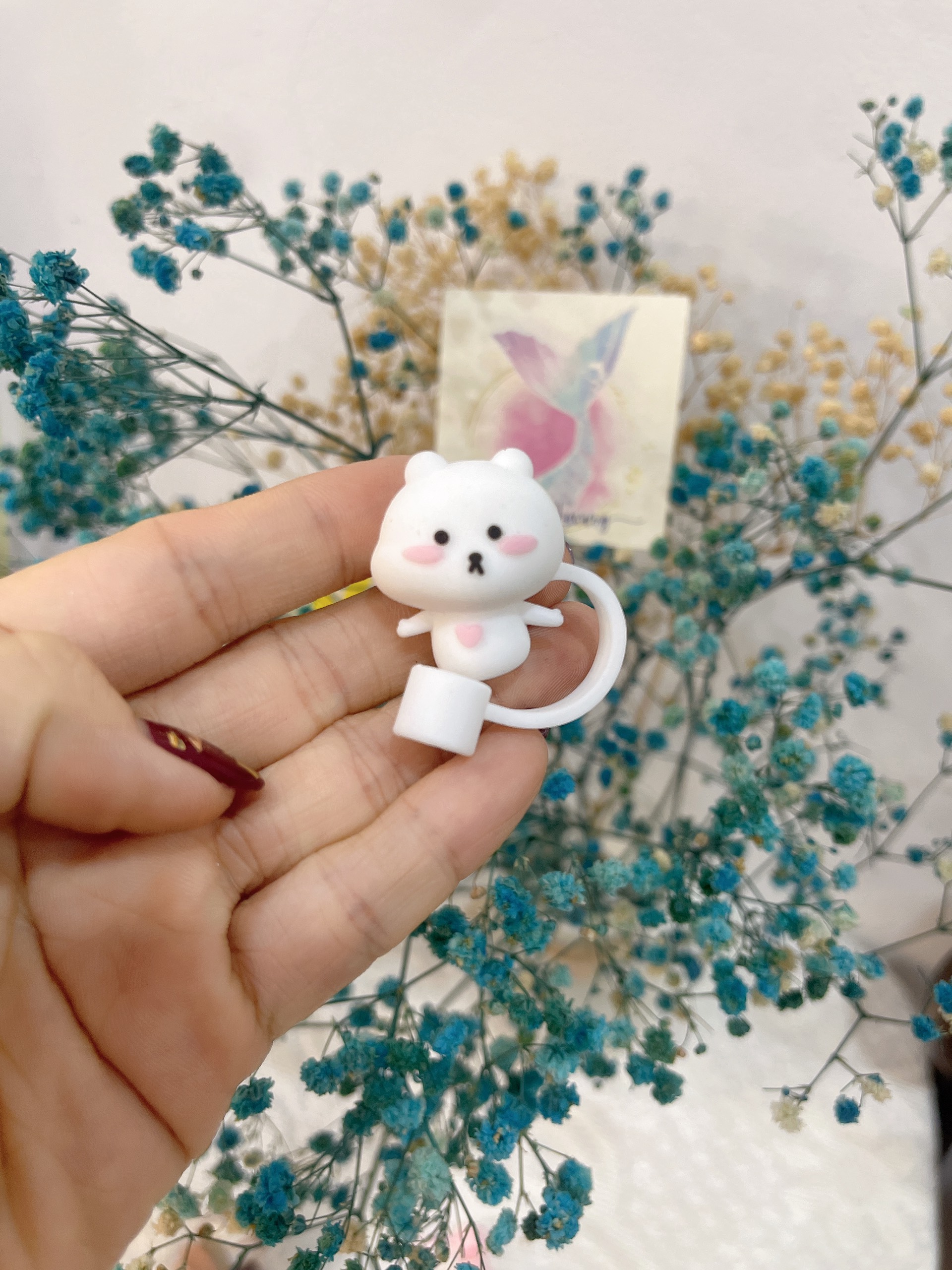 Nút đậy ống hút trang trí ly