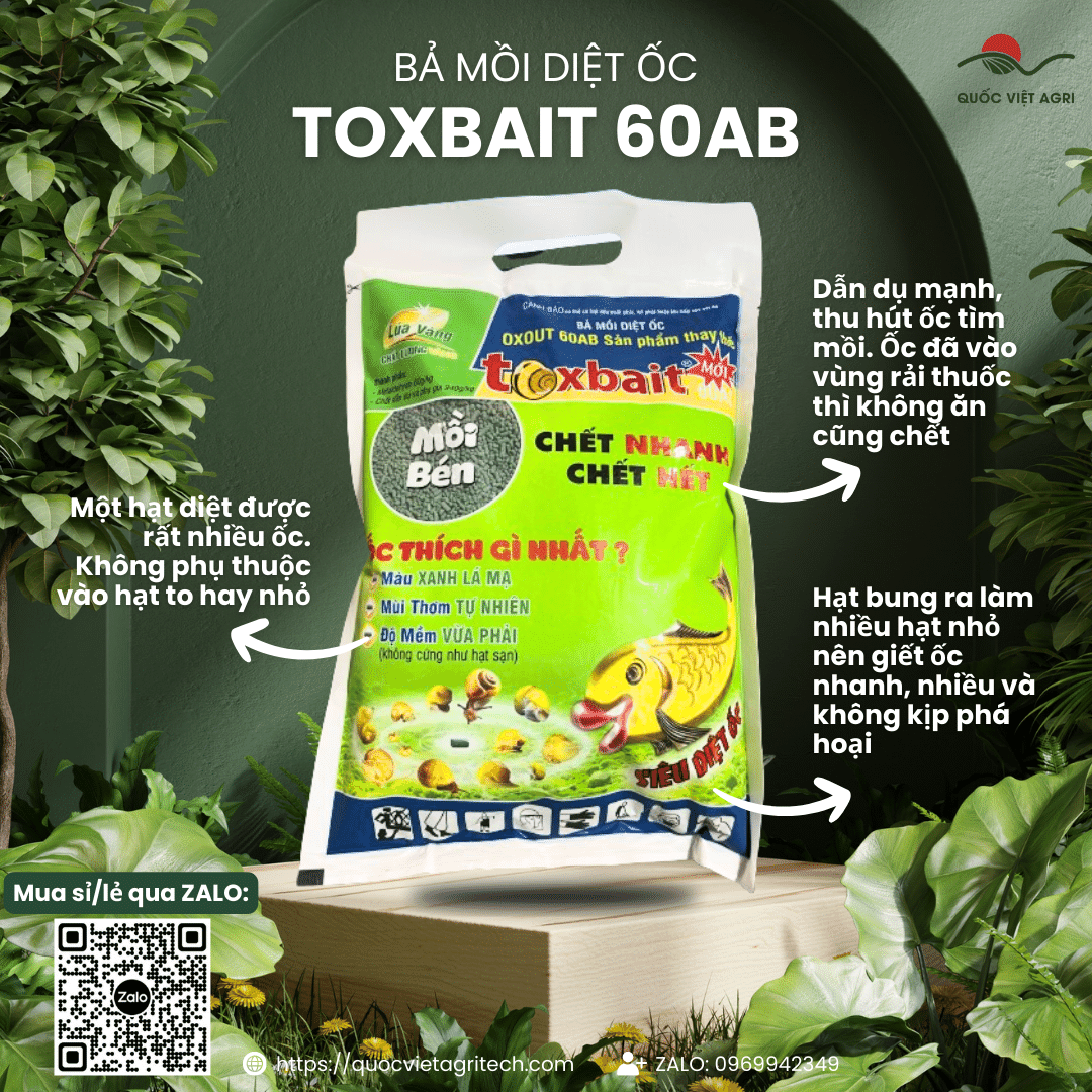 Bả mồi diệt ốc - toxbait 60ab - 1kg
