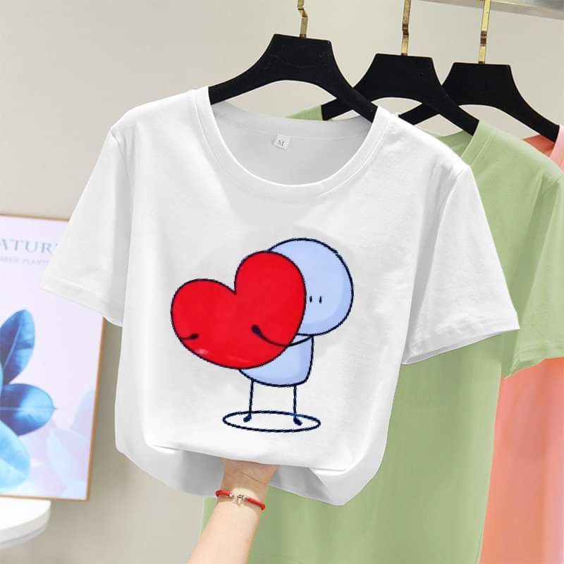 [HCM]áo đôi in hình bắn tim (giá 1ao)