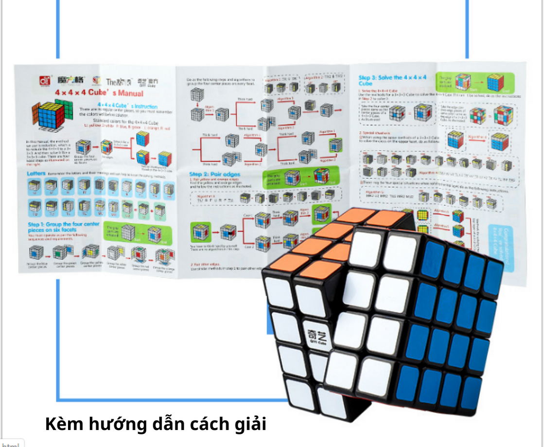 Rubik 4x4x4 Qiyi, Rubik 4 tầng