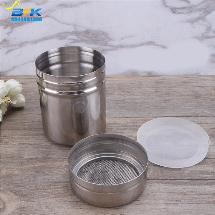 Lọ Rắc Bột Cacao Matcha Thép 304