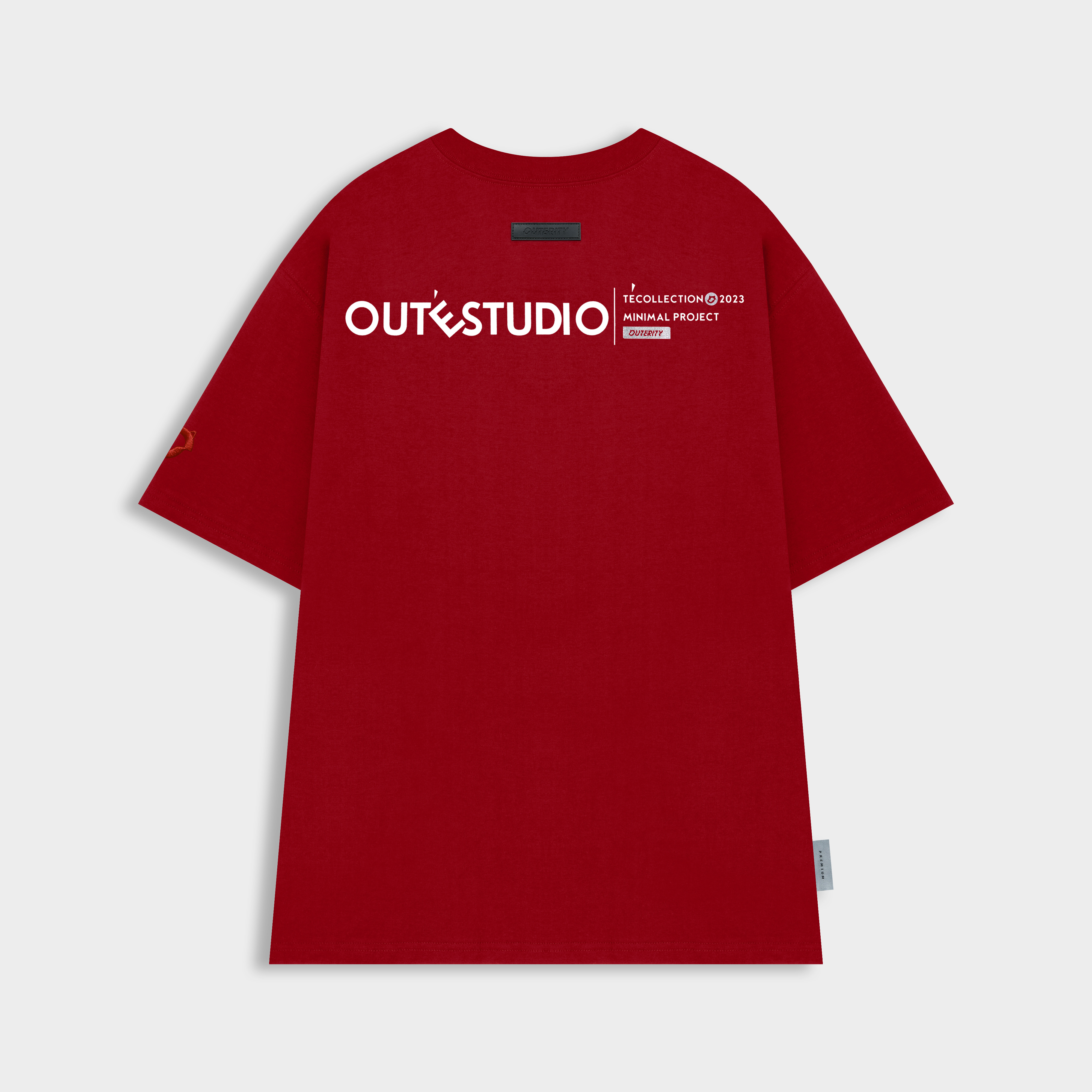 Áo thun nam nữ unisex Outerity Collection Té / Màu Đỏ - ATO1015