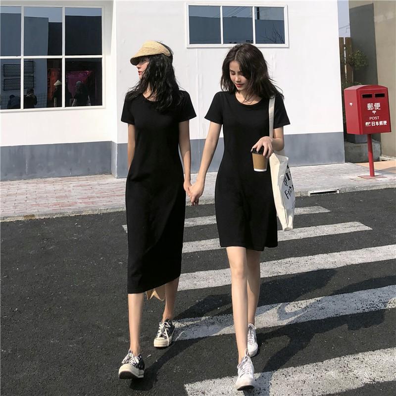 [HCM]Đầm Thun Nữ Dáng Xòe