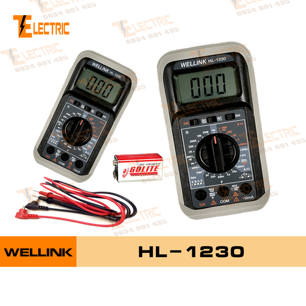 [HCM]ĐỒNG HỒ ĐO VẠN NĂNG WELLINK HL - 1230