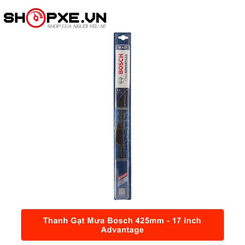[HCM]Thanh Gạt Mưa Bosch (Cần gạt mưa) - 425mm/17 inch Advantage