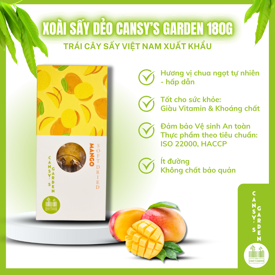 Xoài sấy dẻo - Soft Dried Mango 180gr