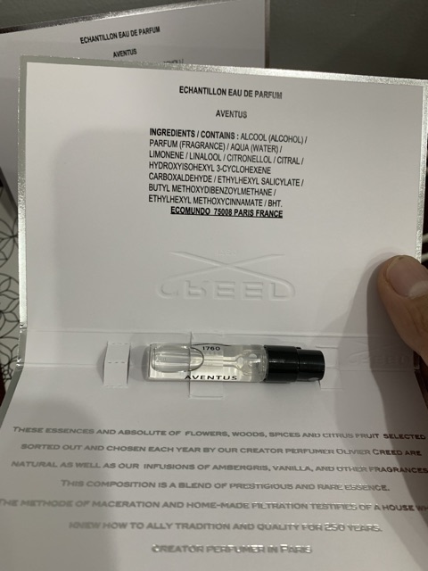 Nước hoa vials creed aventus for men edp 2ml