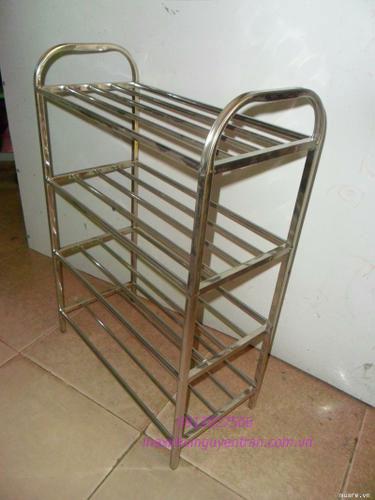 Kệ dép inox 201 hàng siêu dày 4 tầng