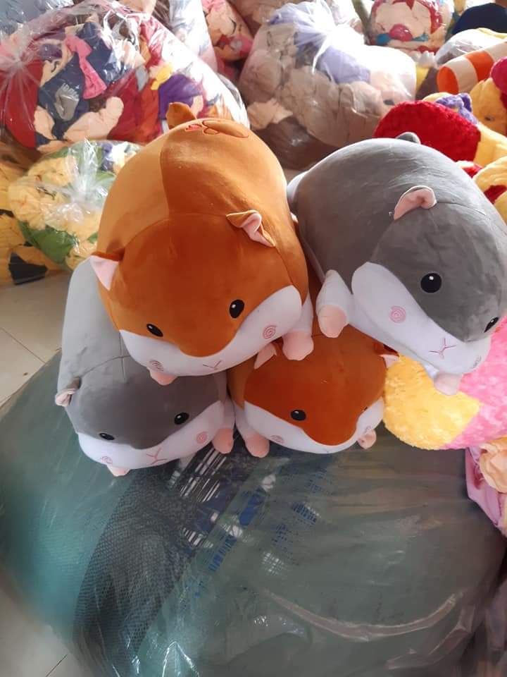[HCM]Gấu bông chuột hamster nằm dễ thương siêu mềm mịn (50cm--->80cm) vải miniso 4 chiều cao cấp mềm mại êm ái, an toàn cho người sử dụng