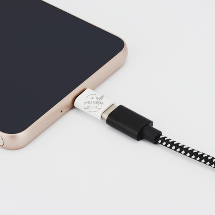 [HCM]Combo 4 đầu chuyển đổi từ Type C sang Micro USB (Đen)