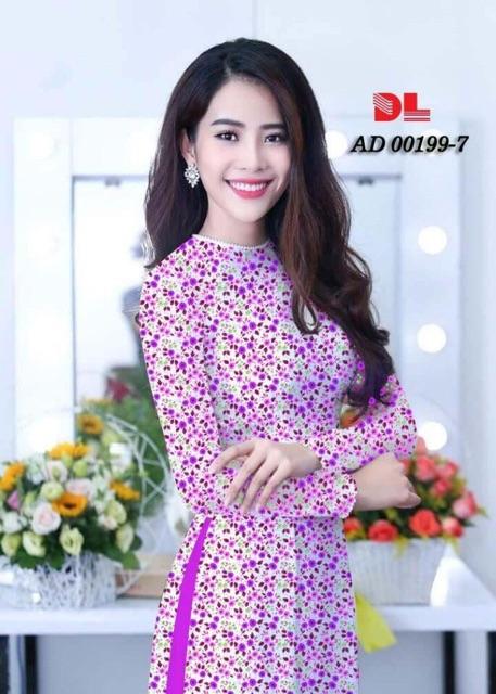 [HCM]Vải áo dài hoa nhí
