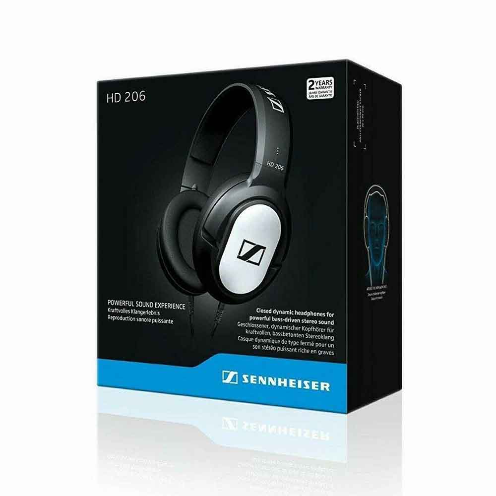 Tai Nghe Chụp Tai Sennheiser Hd 206 Màu Đen/ Bạc