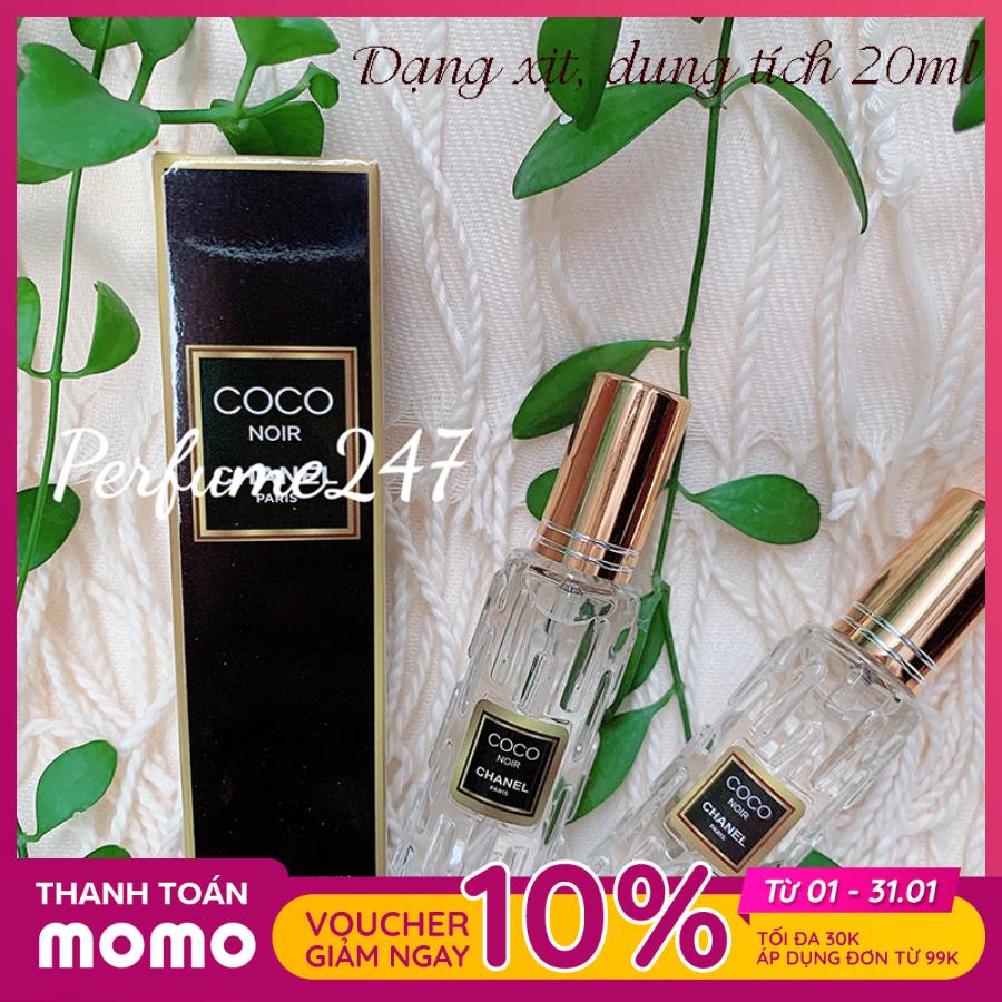 [HCM]COMBO 2 NƯỚC HOA NỮ MINI XÁCH TAY 20ML -MÙI C0C0 NOIR