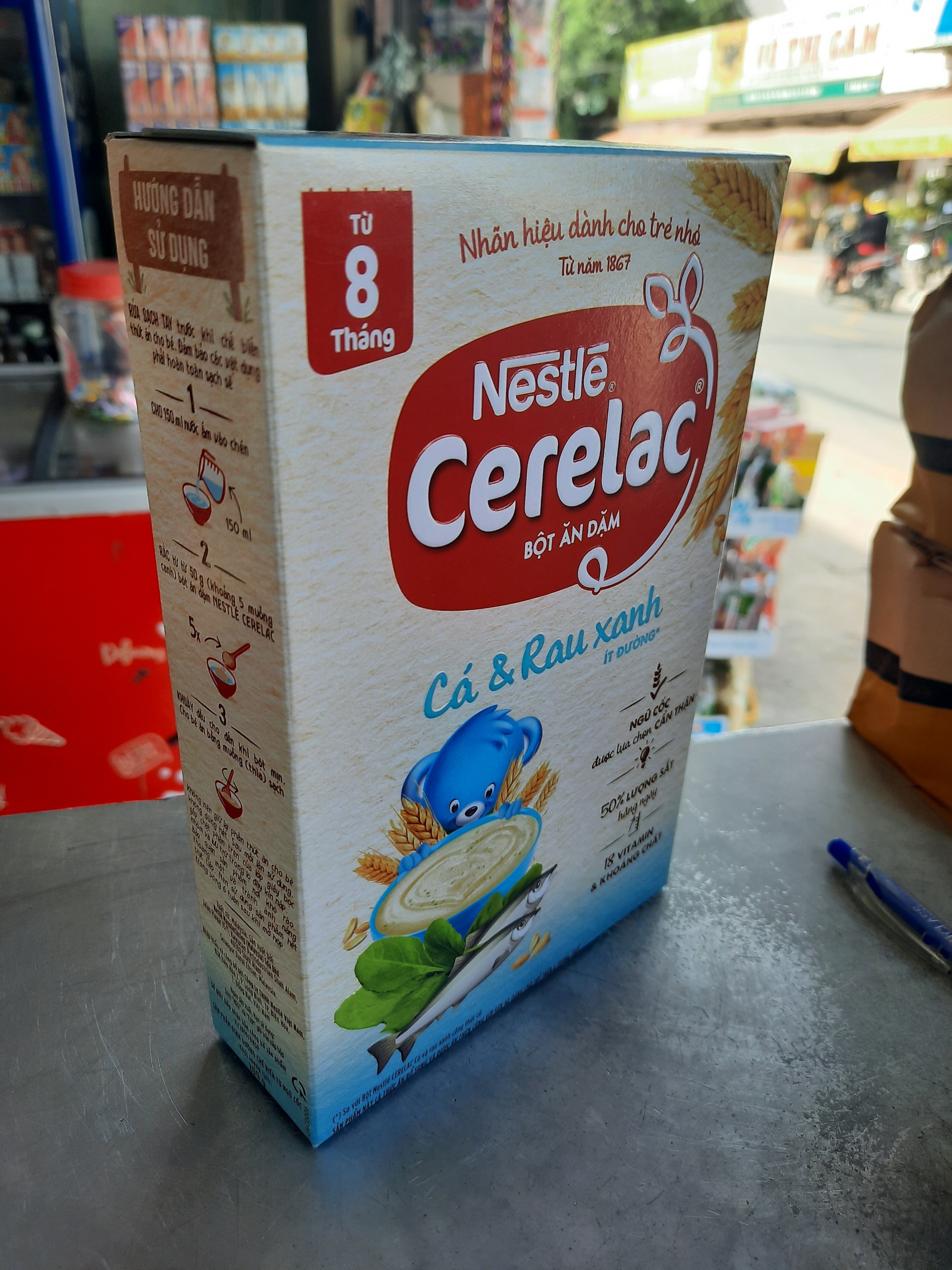 Bột ăn dặm Nestle Cerelac - Cá và rau xanh (200gr)