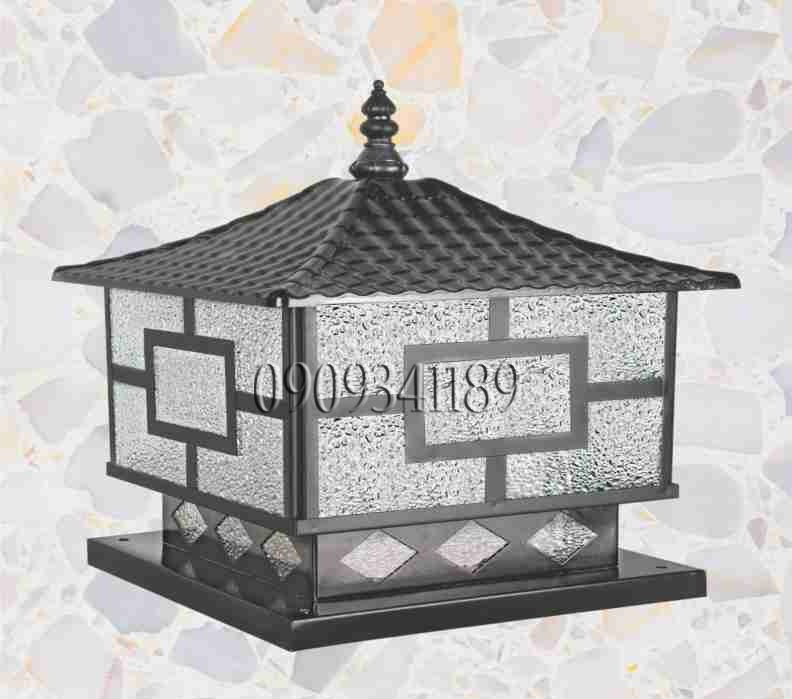 [HCM]Đèn trụ cổng - Đèn trụ bờ bao - Đèn trụ hàng rào HABALI phi 200 Tặng kèm bóng LED