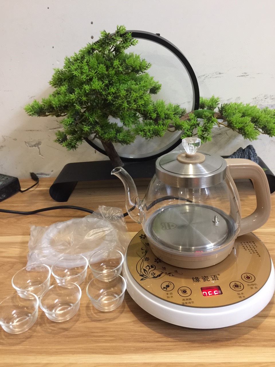 Ấm Siêu Tốc-Bộ Đun Nước Điện Tự Động Pha Trà Thủy Tinh