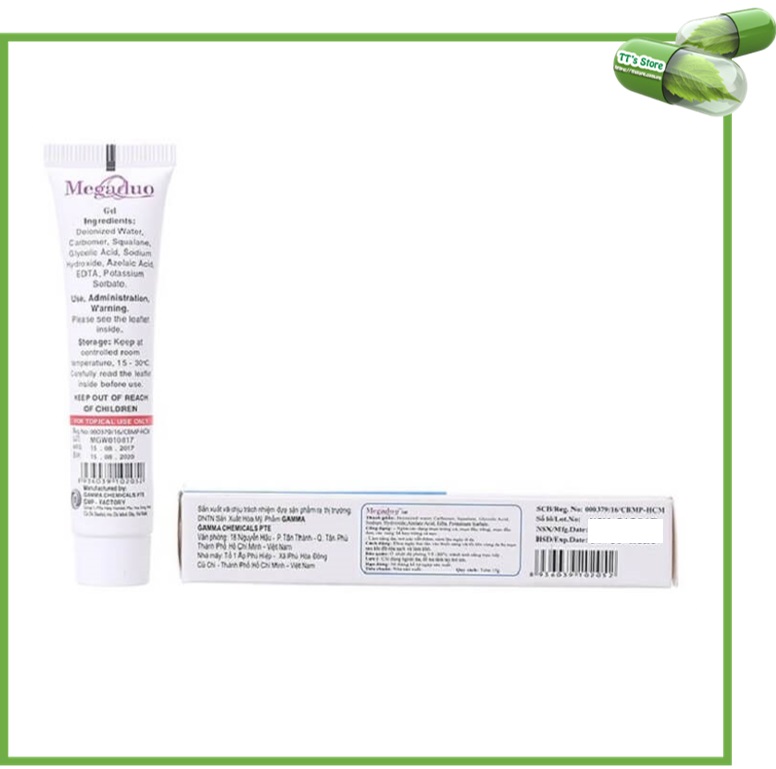 Megaduo Gel / Plus (Tuýp 15g) - Mụn trứng cá, mụn ẩn, thâm mụn [Mega duo, Megadou]