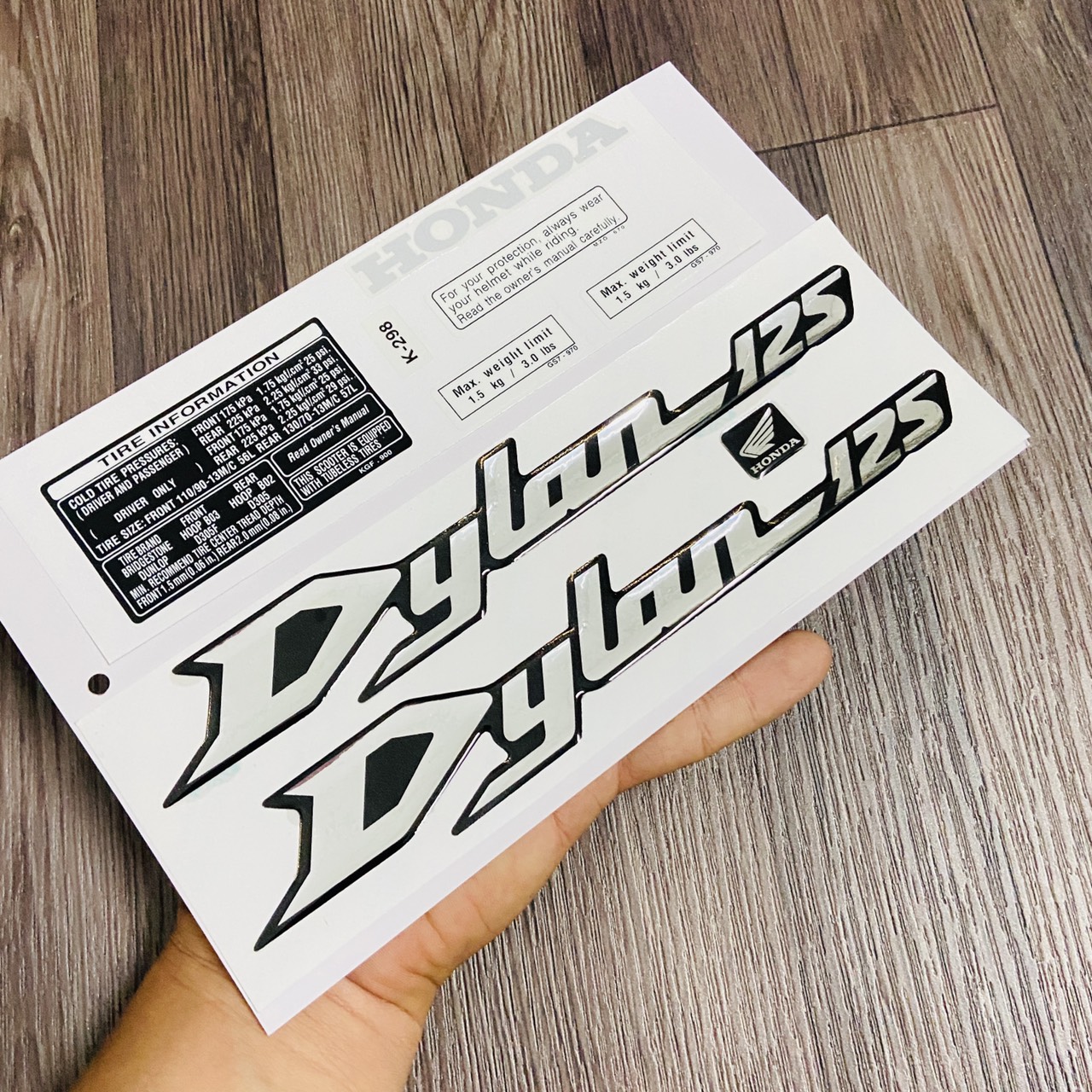 BỘ TEM DÁN XE DYLAN 125CC CAO CẤP NHƯ TEM ZIN (CÓ THÔNG SỐ CỦA XE)
