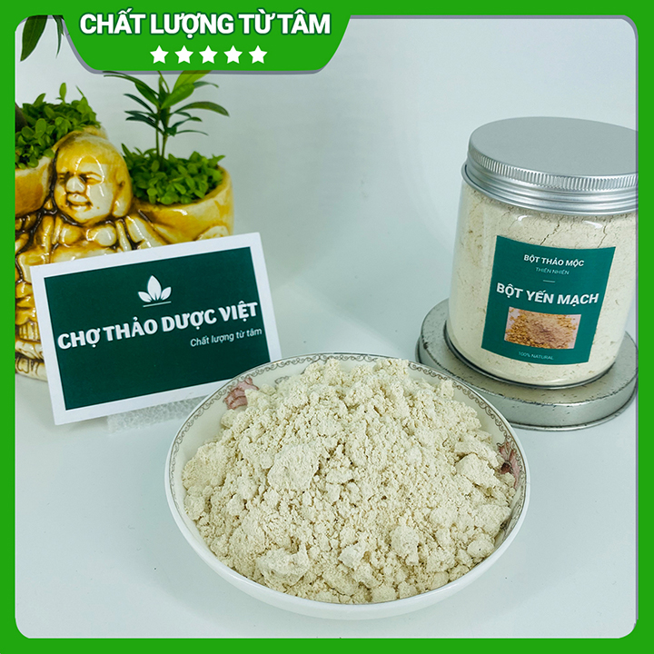 Bột yến mạch 500g, nguyên chất, thơm mịn, bột đắp mặt, dưỡng ẩm, trắng da, giảm mụn, ngừa lão hóa