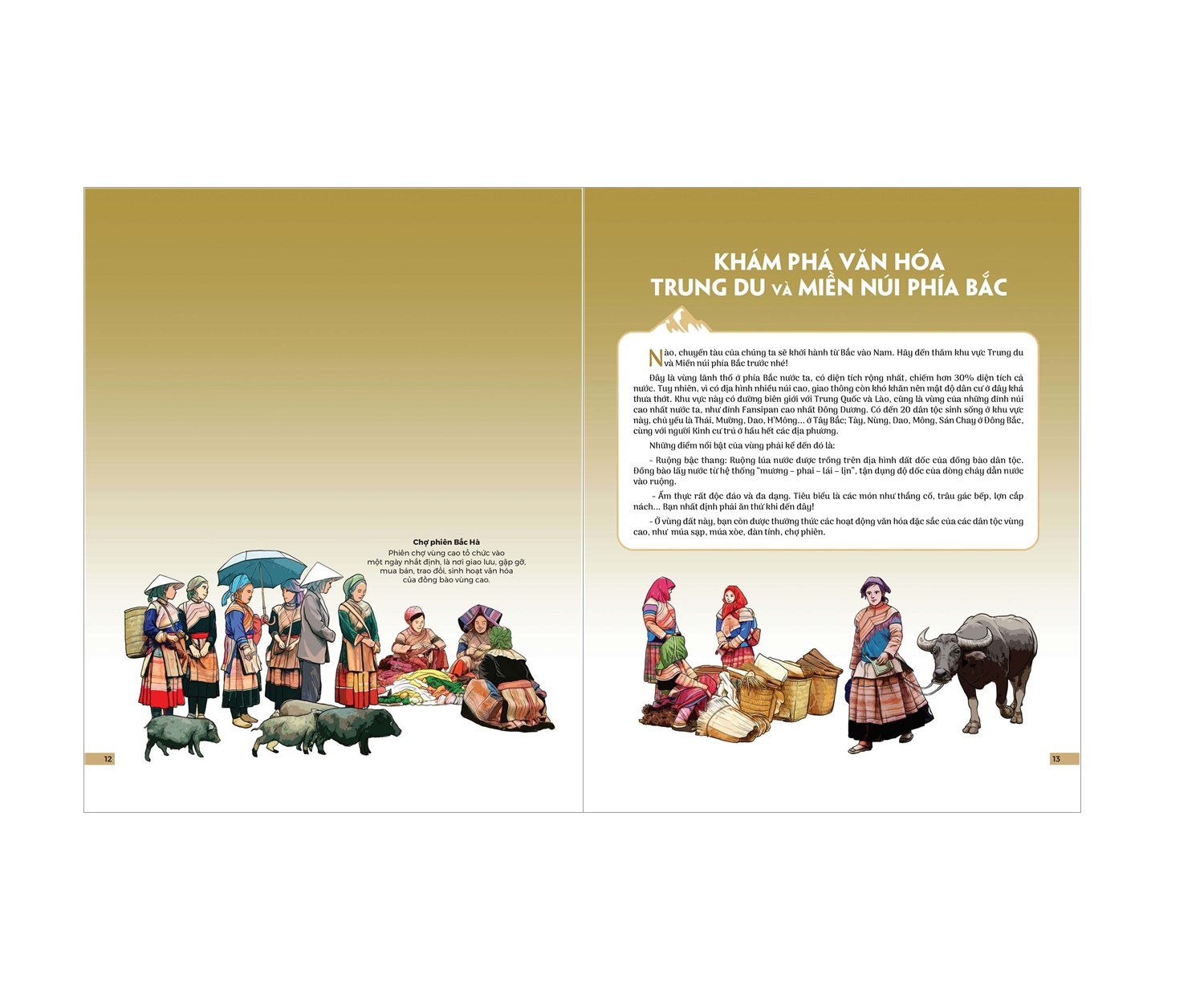 Sách - Đất nước gấm hoa - atlas Việt Nam