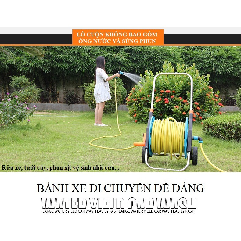 Khung Rulo Cuộn Ống Nước 50 Mét