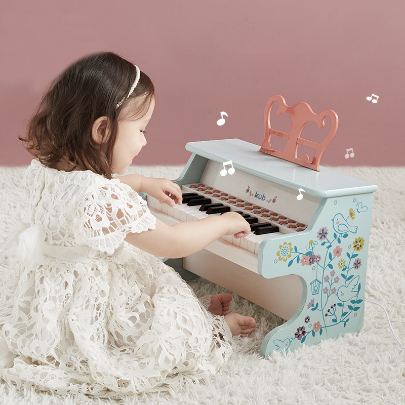 Đàn Piano cho bé KUB có phím phát sáng hướng dẫn bé mới  tập chơi, có cổng kết nối với điện thoại và mic kết hợp đàn Organ