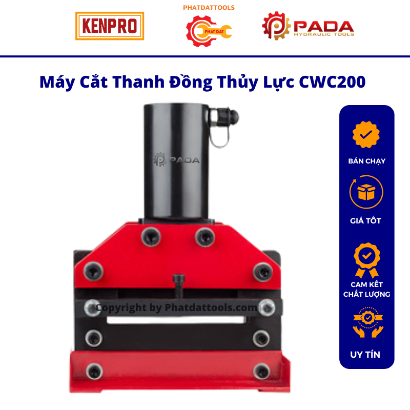 [Trả góp 0%]Máy cắt thanh đồng thủy lực CWC200