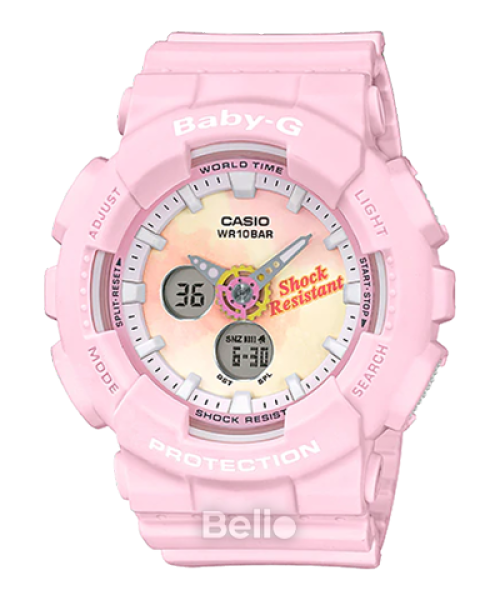Đồng hồ Casio Baby-G Nữ BA-120TG-4ADR chính hãng  chống va đập, chống nước 100m - Bảo hành 5 năm - Pin trọn đời