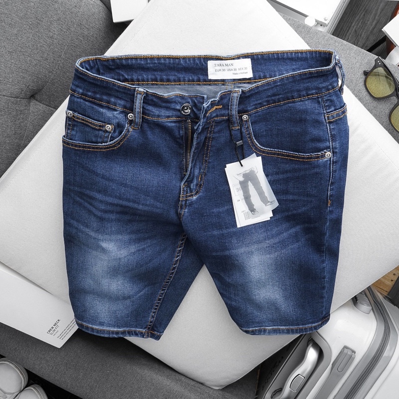 Quần jean nam vnxk short jean co giãn xịn đẹp