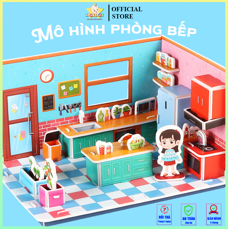 đồ chơi xếp hình cho bé - mô hình 3D cho bé